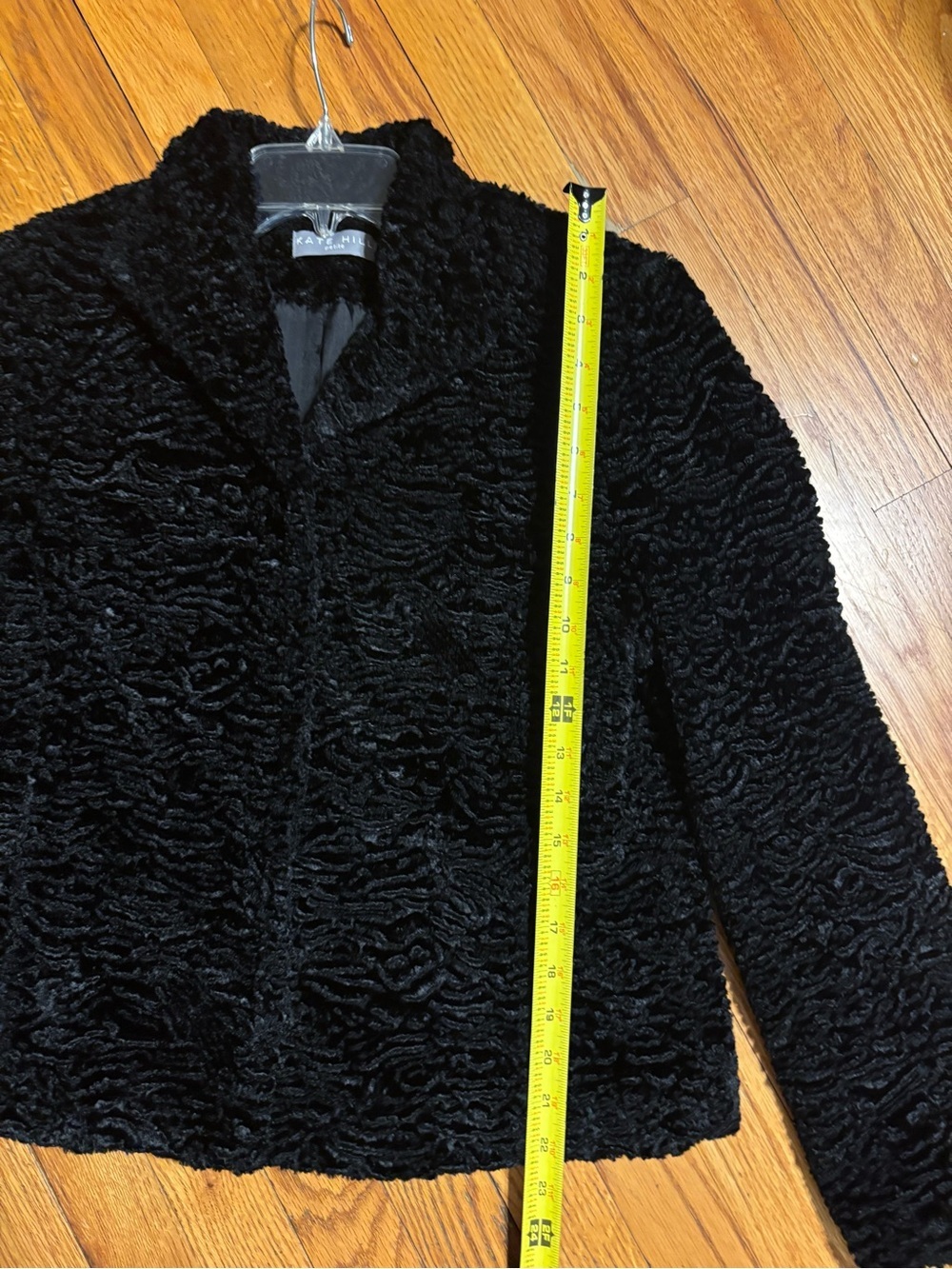 Kate Hill Black Faux-Fur Petite Jacket - Picture 9 of 13